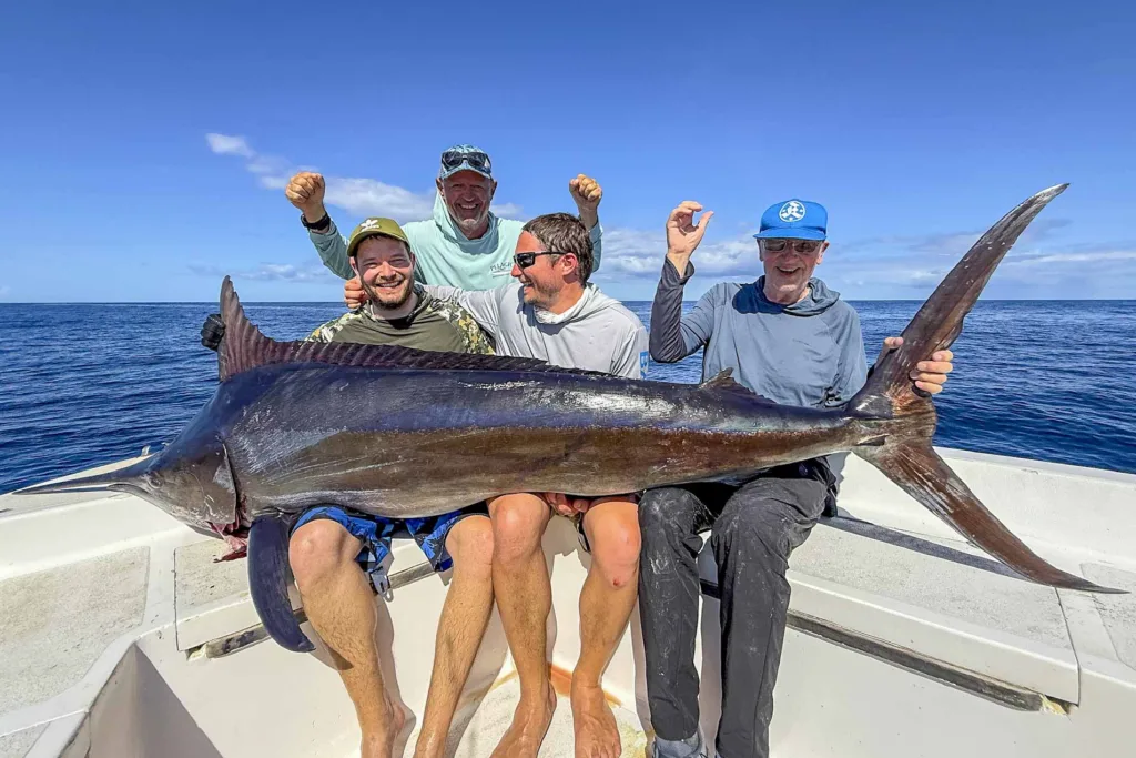 Schwarzer Marlin gefangen in Madagaskar
