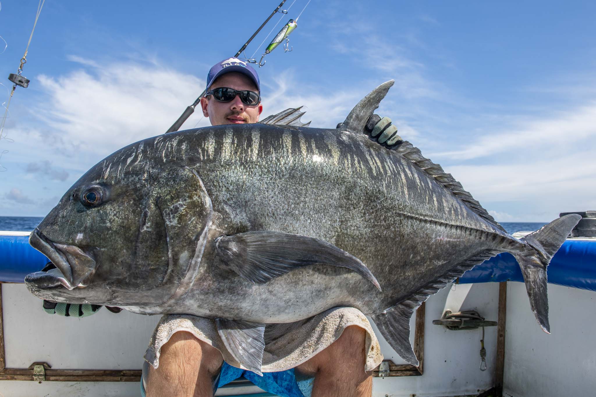 Giant Trevally gefangen in Kenia